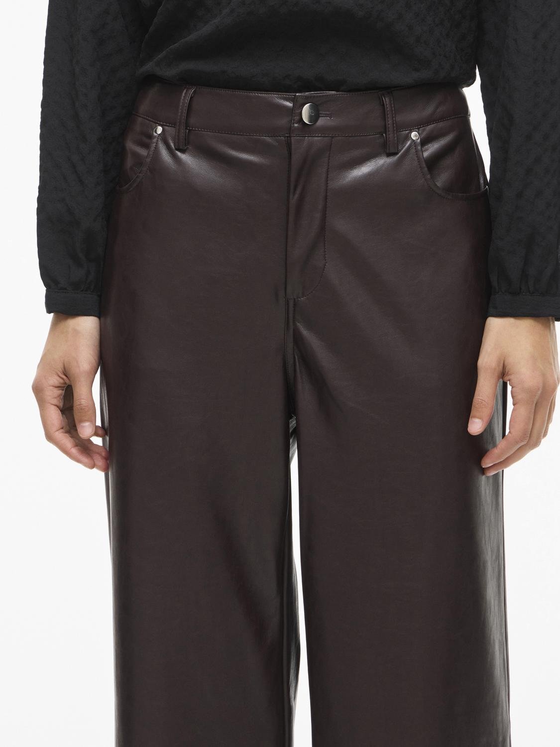 VIELANA Trousers - Coffee Bean - VERO MODA & VILA Bergvik